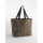 Leopard Print Carryall Tote Bag in poliestere riciclato con chiusura automatica