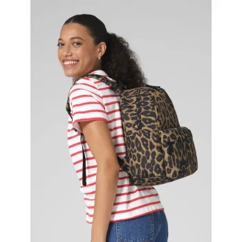 Leopard Print Mini Backpack