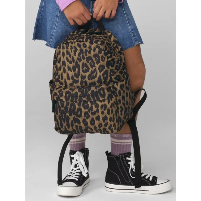 Leopard Print Mini Backpack