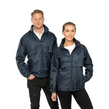 Giacca leggera impermeabile in poliestere 190T