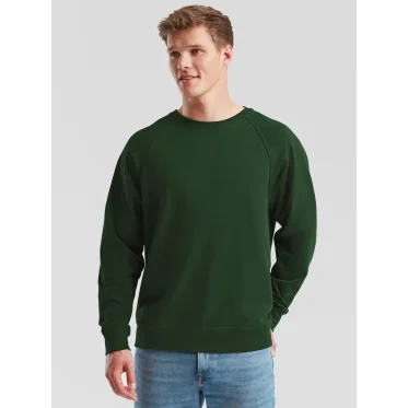 Felpa personalizzabile Fruit of the Loom leggera con maniche raglan