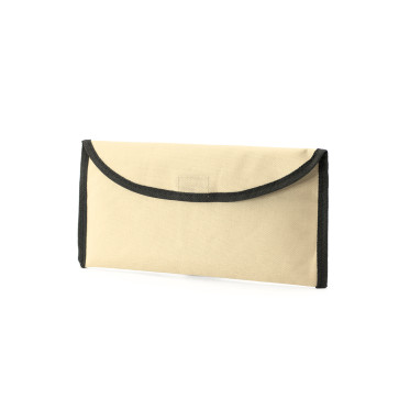 Portadocumenti da viaggio personalizzabile poliestere 600D con chiusura velcro