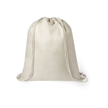 Zaino con coulisse personalizzabile poliestere soft-touch resistente