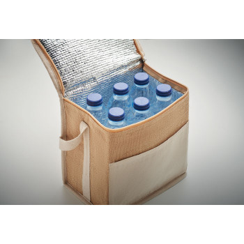 LONA - Borsa termica in iuta e tela 3L