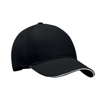 Cappellino baseball personalizzato con logo - LONG BEACH SINGA - Cappellino 5 pannelli 260 gr
