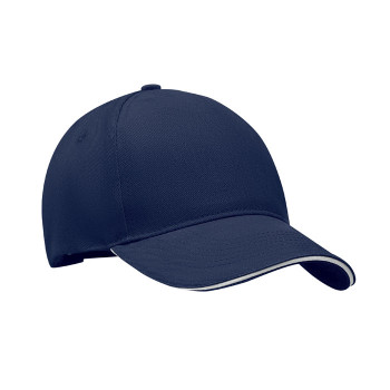 Cappellino baseball personalizzato con logo - LONG BEACH SINGA - Cappellino 5 pannelli 260 gr