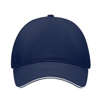 Cappellino baseball personalizzato con logo - LONG BEACH SINGA - Cappellino 5 pannelli 260 gr