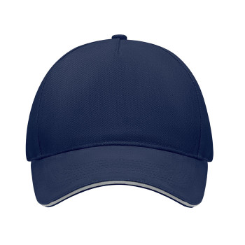 Cappellino baseball personalizzato con logo - LONG BEACH SINGA - Cappellino 5 pannelli 260 gr