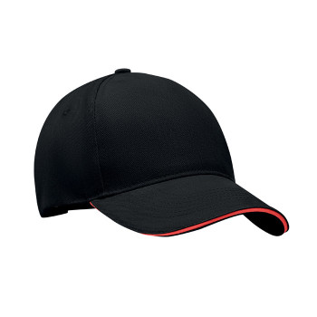 Cappellino baseball personalizzato con logo - LONG BEACH SINGA - Cappellino 5 pannelli 260 gr