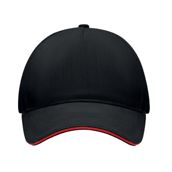 Cappellino baseball personalizzato con logo - LONG BEACH SINGA - Cappellino 5 pannelli 260 gr