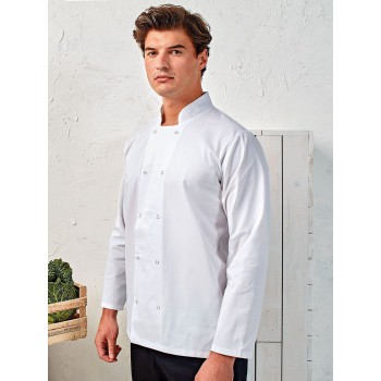 Long Sleeve Press Stud Chef'’s Jacket