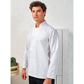 Long Sleeve Press Stud Chef''s Jacket