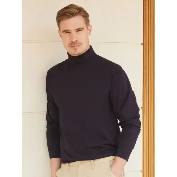 Long sleeved roll neck top