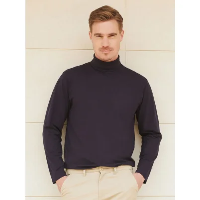 Long sleeved roll neck top