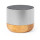 Speaker Bluetooth personalizzabile in alluminio riciclato e base in bambù