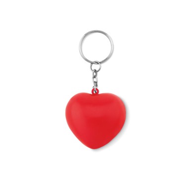 Portachiavi personalizzato con logo - gadget portachiavi aziendale - LOVY RING - Portachiavi cuore in PU