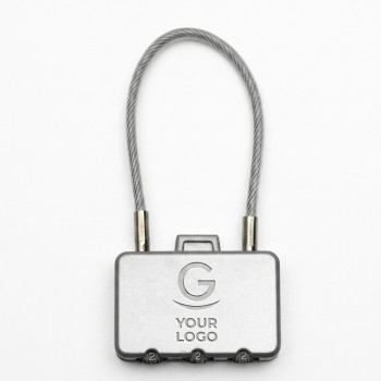 lucchetti per bagagli personalizzati - Lucchetto a combinazione personalizzabile design valigia compatto e resistente