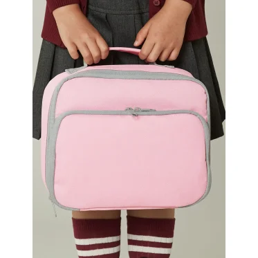 Lunch Cooler Bag personalizzabile Quadra con tasca frontale e rivestimento PEVA