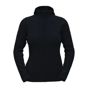 Lux Hooded Knit Fleece Jacket