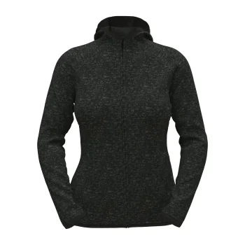 Lux Hooded Knit Fleece Jacket