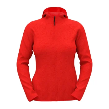 Lux Hooded Knit Fleece Jacket