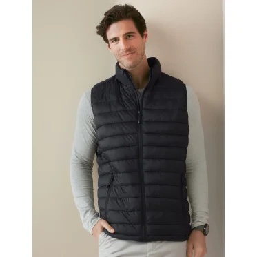 Gilet imbottito personalizzabile Stedman con colletto antivento e tasche zip