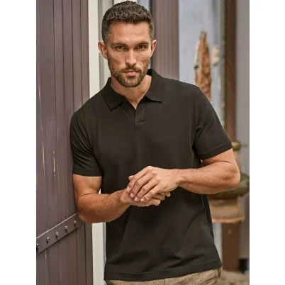 Luxury Stretch V-Neck Polo
