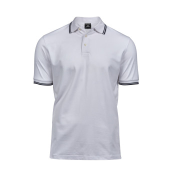 Luxury Stripe Stretch Polo