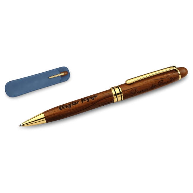 Penne in legno personalizzate con logo - Magia decorativa personalizzabile legno rosa finitura liscia