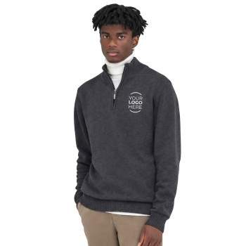 maglioni personalizzabili con logo - Maglione a mezza zip personalizzabile Ecologie by AWDis cotone rigenerato