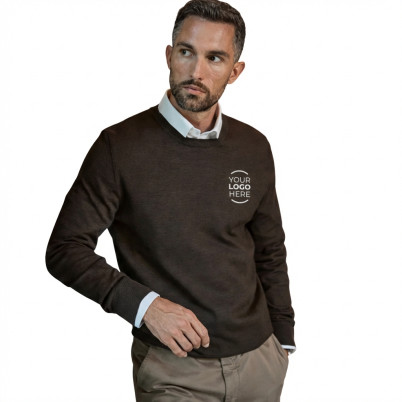 Maglione girocollo personalizzabile Tee Jays misto lana merino poliacrilico