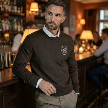 maglioni personalizzabili con logo - Maglione girocollo personalizzabile Tee Jays misto lana merino poliacrilico