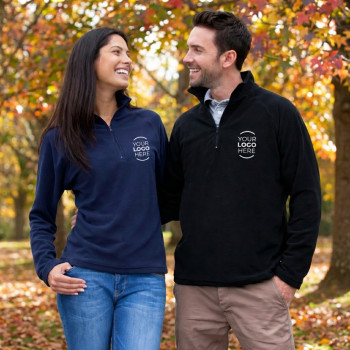 maglioni personalizzabili con logo - Maglione termico personalizzabile Result in pile microfleece con mezza zip