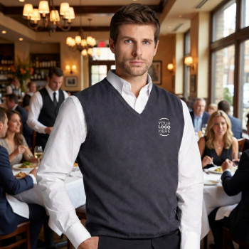 maglioni personalizzabili con logo - Maglione V-Neck personalizzabile daiber in cotone pettinato leggero