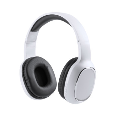 Cuffie Bluetooth 4.2 personalizzabili con archetto bianco e cuscinetti morbidi