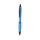 Penna a pulsante in RAB con clip e punta nera e inchiostro blu