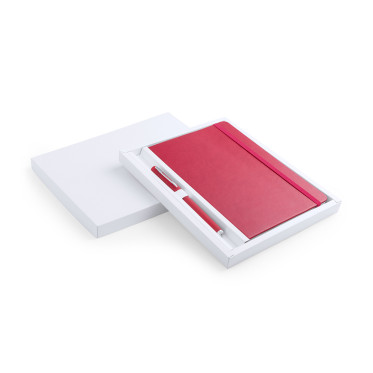 Notebook personalizzabile copertina similpelle soft touch con penna blu