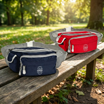 Marsupio personalizzabile nylon ripstop 3 tasche con cintura regolabile