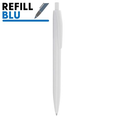 Penna a sfera personalizzabile blu con meccanismo a scatto