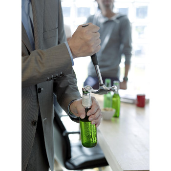 Martello apribottiglia in acciaio e manico in PVC Omar