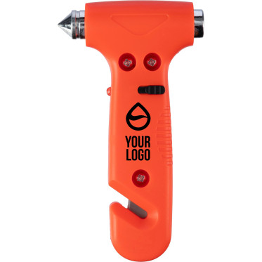 Martello di emergenza Impression con luce LED e taglierino integrato