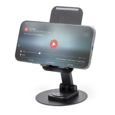 Supporto pieghevole personalizzabile bianco o nero con regolazione altezza