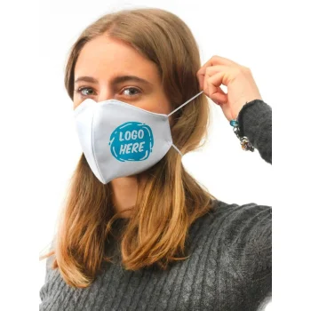 Abbigliamento da Lavoro Personalizzato con Logo - Mascherina individuale con elastici alla nuca