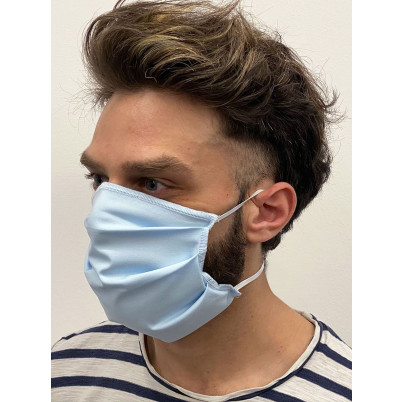 Mascherina pieghettata idrorepellente