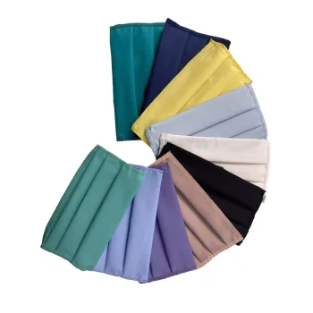 Abbigliamento da Lavoro Personalizzato con Logo - Mascherina pieghettata popeline colori assortiti