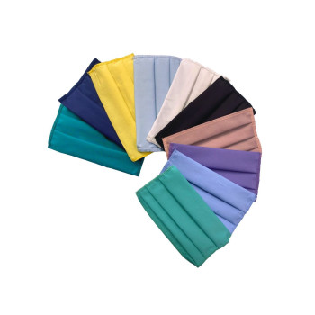 Abbigliamento da Lavoro Personalizzato con Logo - Mascherina pieghettata popeline colori assortiti