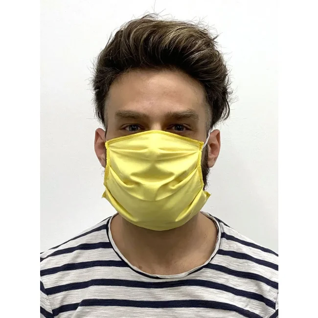 Abbigliamento da Lavoro Personalizzato con Logo - Mascherina pieghettata popeline colori assortiti