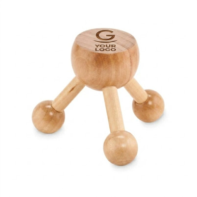 Massaggiatore manuale in legno di gugertree design ergonomico