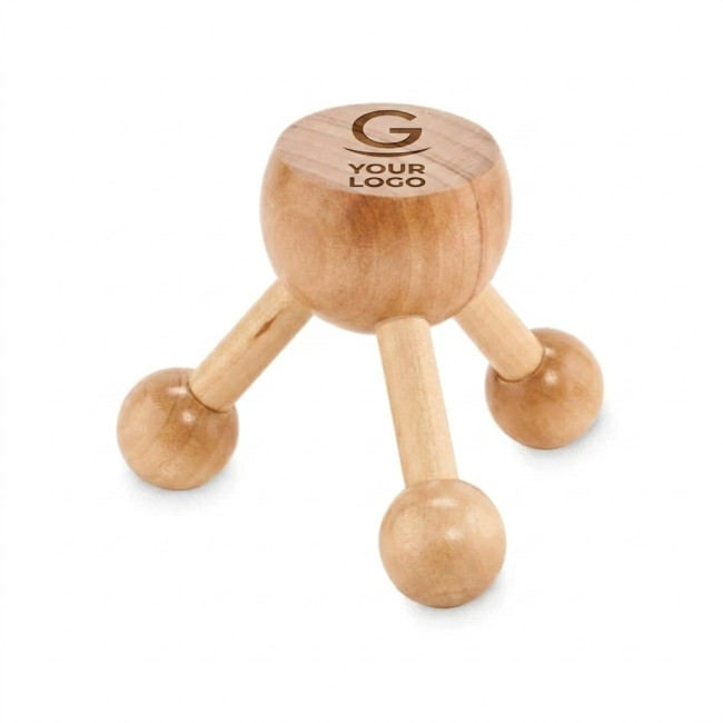 Strumenti per massaggio personalizzati - Massaggiatore manuale in legno di gugertree design ergonomico