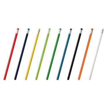 Matita personalizzabile legno naturale colorata con stampa del logo aziendale